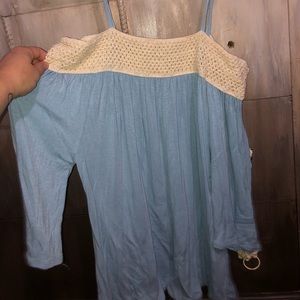 Off the shoulder with straps